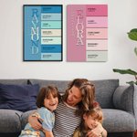 Personalized God Says I Am Name Meaning on Bible Verse Colorful Canvas Painting Inspirational Wall Art Baptism Birthday Gift for Kids Family