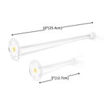 Personalised Portable Crochet Knitting Yarn Spinner Clear Name Bag Set Accessories for Bogg Vacation Travel Supplies Birthday Gift for Craft Lovers