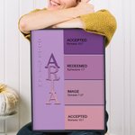 Personalized God Says I Am Name Meaning on Bible Verse Colorful Canvas Painting Inspirational Wall Art Baptism Birthday Gift for Kids Family