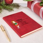 Personalisierte Cartoon Trinken Charakter Name Definition A5 Leder Notizbuch mit 100 linierten Seiten Geburtstag Freundschaft Büro Geschenk für Frauen Männer