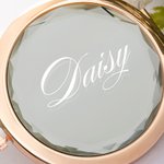 Personalisierte kompakte Make-up-Spiegel gefaltet Spiegel mit Namen Hochzeit Braut Dusche Geschenk für sie Brautjungfer