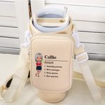 Personalizado Cartoon Nombre del personaje Definición Botella de Agua Bolsa con bolsa y correa ajustable Tumbler Accesorios Regalo de cumpleaños para las mujeres