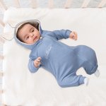 Henkilökohtainen monivärinen kirjailtu nimi pupu korvat 100% puuvilla Bodysuit integroitu vetoketju Syntymäpäivä pääsiäinen vauva kaste lahja pikkulap