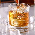 Personalisierte Name Definition Geburt Blume 10oz Old Fashioned Rocks Whiskey Glas Barware Geburtstagsgeschenk für Liquor Liebhaber