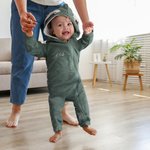 Henkilökohtainen monivärinen kirjailtu nimi pupu korvat 100% puuvilla Bodysuit integroitu vetoketju Syntymäpäivä pääsiäinen vauva kaste lahja pikkulap