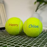 Pelotas de tenis personalizadas con monograma y nombre Juego de 3 pelotas de tenis de entrenamiento Regalo para amante del tenis