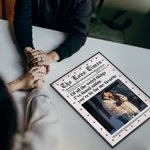 Personalized New York Times Style Love Heart Photo Canvas Painting with Names Year Wall Decor Birthday Valentine's Day Anniversary Gift for Couple