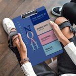 Personligt God Says I Am Namnbetydelse på bibelvers Färgglatt Clipboard med lågprofilsklämma Inspirerande födelsedag kristen gåva för barnfamilj