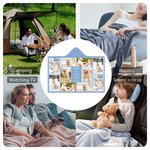 Personalisierte Herz Paw Print 10 oder 12 Hund Katze Foto-Collage Soft Hooded Decke mit Namen und Jahr Memorial Sympathie Geschenk für den Verlust von