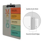 Personligt God Says I Am Namnbetydelse på bibelvers Färgglatt Clipboard med lågprofilsklämma Inspirerande födelsedag kristen gåva för barnfamilj