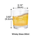 Personalisierte Name Definition Geburt Blume 10oz Old Fashioned Rocks Whiskey Glas Barware Geburtstagsgeschenk für Liquor Liebhaber