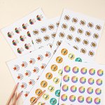 Personalised Cute Rainbow Super Star Teacher Reward Stickers with Name Waterproof Teaching Materials Gift for Teacher