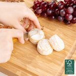 Personalized Engraved Family Tree Heart FSC Bamboo Charcuterie Cutting Board with Name and Juice Groove Birthday Home Decor Gift for Mom Grandma