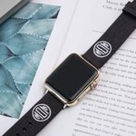 Bracelet en toile brodé personnalisé pour Apple Watch