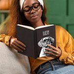 Taccuino personalizzato con foto e nome dell'animale A5 con 120 pagine foderate e matita Regalo commemorativo di cordoglio per il proprietario di un animale domestico