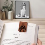 Personalisiertes Skizzen Hund Katze Magnetisches Lesezeichen mit Namen Gesichtfoto Schule Büro Schreibwaren Geschenk für Tierliebhaber Bücherwurm