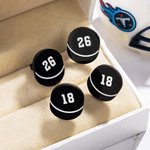 Pendientes personalizados con el número de hockey en negro Joyería minimalista Regalo de cumpleaños el día del partido para los miembros del equipo Amantes del hockey