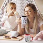 Taza de Cerámica Personalizada Floral Paso de Baile Zapatillas de Ballet 11oz con Nombre Cumpleaños Bailarina Pre-ensayo Ceremonia Regalo para Niñas Mujeres