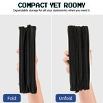 Estuche de lápices Oxford de doble capa con nombre y cremallera personalizado con diseño de acuarela para Gamepad Regalo de cumpleaños de vuelta al cole para niños Niñas