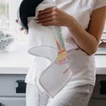 Conejito personalizado Nube de palabras Feliz Pascua Secado rápido Toalla con nombre Regalo de Pascua para la familia