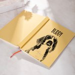 Taccuino personalizzato con foto e nome dell'animale A5 con 120 pagine foderate e matita Regalo commemorativo di cordoglio per il proprietario di un animale domestico