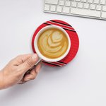 Sottobicchieri personalizzati in ceramica multicolore con nome e numero Set di 4 regali di compleanno per gli amanti dello sport