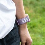 Bracelet en toile brodé personnalisé pour Apple Watch