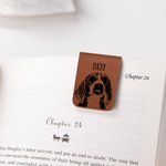 Personalisiertes Skizzen Hund Katze Magnetisches Lesezeichen mit Namen Gesichtfoto Schule Büro Schreibwaren Geschenk für Tierliebhaber Bücherwurm