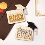 Personalized Wooden Box Laser Cut Card Holder Graduation Gift for Classmate Student Daughter Son