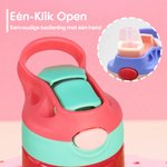 Gepersonaliseerde Fantasie Eenhoorn Thema 16oz Kid Naam Waterfles met Rietje en Morsbestendig Deksel Kerst Verjaardagscadeau voor Jongens Meisjes