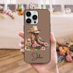 Funda personalizada para iPhone con nombre Cumpleaños Regalo de despedida de soltera para mujer