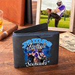Portefeuille en cuir pour homme avec nom, numéro et équipe Cadeau d'anniversaire pour les amoureux du sport Joueurs