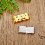 Personalisierte 1-5 Birthstones Watch Band Charm mit eingraviertem Namen Smartwatch Zubehör Muttertag Geburtstag Geschenk für Mama Oma