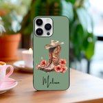 Funda personalizada para iPhone con nombre Cumpleaños Regalo de despedida de soltera para mujer