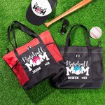 Bolsa de malla grande para helado personalizada con nombre y número Día de la madre Cumpleaños Evento deportivo Viaje Regalo esencial para mamá