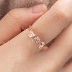 Bague Pesonnalisée avec Photo de Chat ou de Chien Cadeau pour Amoureux des Animaux de Compagnie