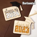 Personalized Wooden Box Laser Cut Card Holder Graduation Gift for Classmate Student Daughter Son