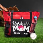 Bolsa de malla grande para helado personalizada con nombre y número Día de la madre Cumpleaños Evento deportivo Viaje Regalo esencial para mamá
