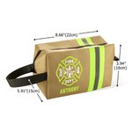 Personalizzato vigili del fuoco nome riflettente impermeabile borsa da toilette con manico rasatura viaggio essenziale festa del papà regalo di compleanno per gli uomini