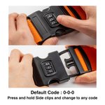 Personalised Adjustable Embroidery Name Luggage Strap for 20in - 28in Suitcase Travel Essential Birthday Gift for Travel Lover