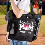 Bolsa de malla grande para helado personalizada con nombre y número Día de la madre Cumpleaños Evento deportivo Viaje Regalo esencial para mamá