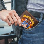 Portefeuille en cuir pour homme avec nom, numéro et équipe Cadeau d'anniversaire pour les amoureux du sport Joueurs