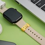 Personalisierte 1-5 Birthstones Watch Band Charm mit eingraviertem Namen Smartwatch Zubehör Muttertag Geburtstag Geschenk für Mama Oma