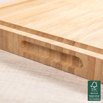 Planche à Découper en Bambou Personnalisée avec Nom et Date Cadeau Mariage Emménagement Noël pour Couple Famille