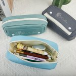 Ricamo personalizzato Nascita Fiore Nome Astuccio per matite con tasca e astuccio con cerniera Fornitura scolastica Compleanno Regalo di ritorno a scuola per bambini Studenti