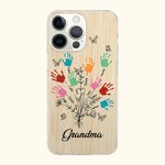 Coque personnalisée pour iPhone avec 1-10 noms Fête des mères Cadeau d'anniversaire pour Maman Grand-mère
