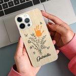 Coque personnalisée pour iPhone avec 1-10 noms Fête des mères Cadeau d'anniversaire pour Maman Grand-mère