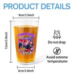 Gepersonaliseerd Cool Flame Lightening Foto Ontwerp 16oz Bierglas met Naam en Nummer Verjaardag Home Keuken Accessoires Cadeau voor Sportliefhebber