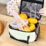 Personalisierte Cartoon Dragon Star Muster wasserdicht isolierte Lunch Bag mit Namen und Griff für die Arbeit Picknick zurück zur Schule Geschenk für Kinder