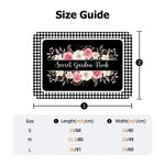 Personalisierte Sonnenblume Rose Floral Willkommen Fußmatte mit Text Flower Shop Home Decor Housewarming Geschenk für Gartenarbeit Liebhaber